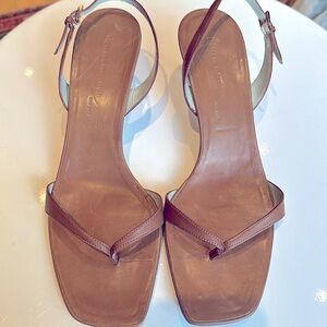 Sigerson Morrison leather kitten heals